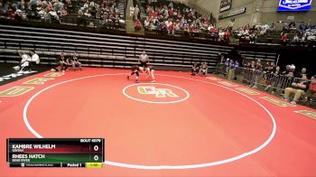 4A 155 lbs Champ. Round 1 - Rhees Hatch, Bear River vs Kambre Wilhelm, Uintah