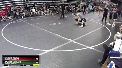 140 lbs Quarterfinals (8 Team) - Wudzie Zaato, Wyoming Twisters vs Sawyer Wieland, Iowa USA Grey