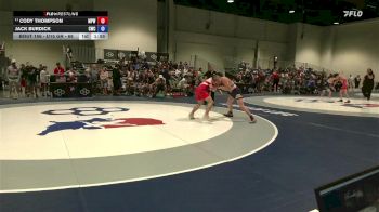 U15 GR - 68 lbs Champ. Round 2 - Cody Thompson, Michigan Premier WC vs Jack Burdick, Carbon Wrestling Club