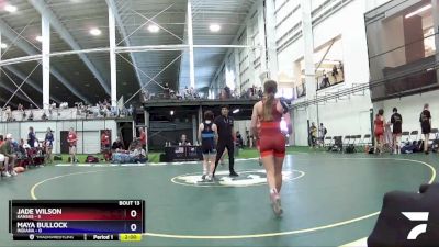 100 lbs Placement Matches (8 Team) - Jade Wilson, Kansas vs Maya Bullock, Indiana