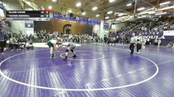 165 lbs Quarterfinal - Blaise Cronk, Columbia Falls vs Tucker Bridwell, Lake City