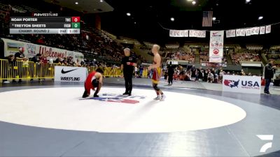 Junior Boys - 165 lbs Champ. Round 2 - Jaxon Salazar, Delta Wrestling Club vs Joey Ramirez, Justin Garza High School Wrestling