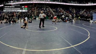 4A 138 lbs Cons. Semi - Marcello Scaldaferri, South Mecklenburg High School vs Jaylen Bethea, Hoke County