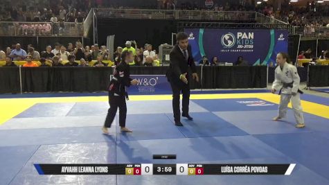 Luísa Corrêa Povoas vs Ayvahh Leanna Lyons 2025 Pan Kids Jiu-Jitsu IBJJF Championship
