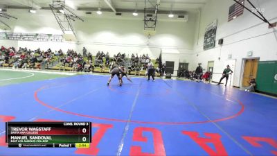 141 lbs Cons. Round 3 - Trevor Wagstaff, Santa Ana College vs Manuel Sandoval, East Los Angeles College