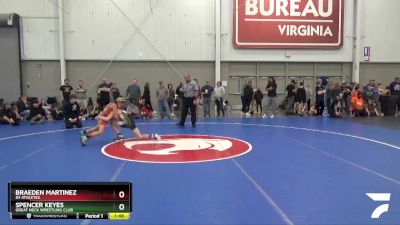 110 lbs Quarterfinal - Spencer Keyes, Great Neck Wrestling Club vs Braeden Martinez, 84 Athletes