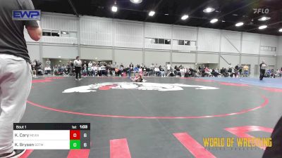 55 lbs Quarterfinal - Kynlee Cary, Mean Girls vs Kimber Bryson, Sisters On The Mat Purple