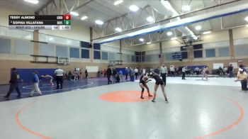 100lbs Champ. Round 3 - Tessy Almond, Cheney (Girls) vs Sophia Villafana, Royal (Girls)