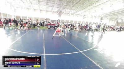 132 lbs Cons. Round 3 - Gunner Rasmussen, UT vs Tyden Schultz, NV