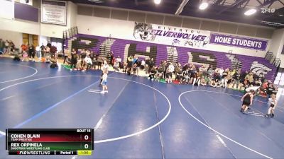 49 lbs Semifinal - Cohen Blain, Team Prestige vs Rex Orpinela, Shootbox Wrestling Club