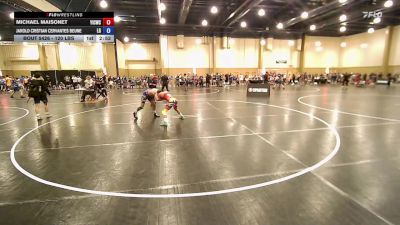 120 lbs Consi Of 8 #2 - Michael Maisonet, Youth Impact Center Wrestling Club vs Jarold Cristian Cervantes Beune, Lake Gibson