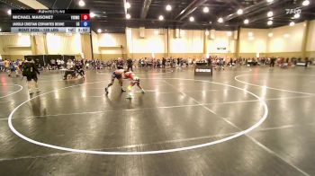 120 lbs Consi Of 8 #2 - Michael Maisonet, Youth Impact Center Wrestling Club vs Jarold Cristian Cervantes Beune, Lake Gibson