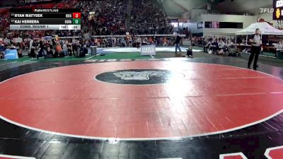 6A 165 lbs Cons. Round 1 - Kai Herrera, Kuna vs Ryan Matysek, Ridgevue