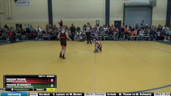 65 10U Cons. Round 2 - Mason Thome, Immortal Athletics WC vs Mason Schwartz, Pursuit Wrestling Minnesota