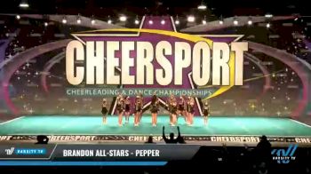 Brandon All-Stars - Pepper [2021 L1 Junior - Small - B Day 2] 2021 CHEERSPORT National Cheerleading Championship