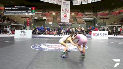 Intermediate Girls - 57 lbs Cons. Round 2 - Abigail Garcia, Scotsmen Wrestling Club vs Joeli Monserrat Castillo, TUF California Wrestling Academy