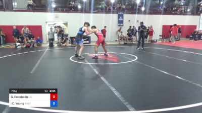 77 kg Consi Of 8 #2 - Guillermo Escobedo, Cal State University Bakersfield vs Caden Young, Mustang Wrestling Club