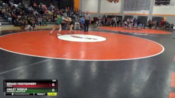 130 lbs Cons. Semi - Hailey Wiskus, Dubuque Hempstead vs Kenadi Montgomery, Pella