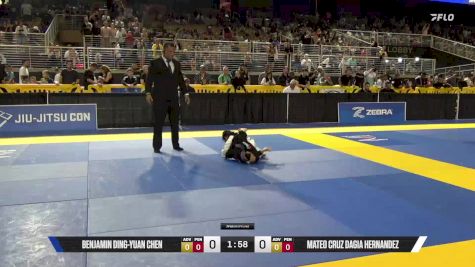Mateo Cruz Dagia Hernandez vs Benjamin Ding-Yuan Chen 2025 Pan Kids Jiu-Jitsu IBJJF Championship