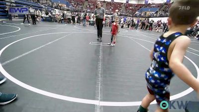 40 lbs Consi Of 16 #2 - Kasen Jones, Kingfisher YellowJackets vs Warren Davis, Noble Takedown Club