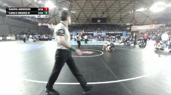 Boys 2A 150 lbs Semifinal - Dakota Anderson, Orting vs Camilo Mendez III, Othello