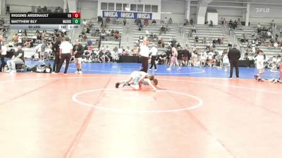 80 lbs Consi Of 4 - Riggins Arsenault, OHIO GOLD - MS vs Matthew Bly, Mat Assassins Black - MS
