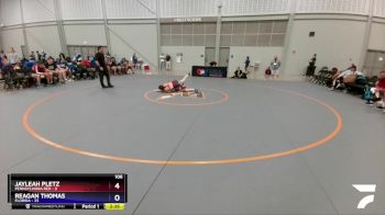 106 lbs Quarters & 1st Wb (16 Team) - Jayleah Pletz, Pennsylvania Red vs Reagan Thomas, Florida