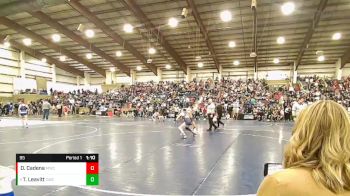 95 lbs Quarterfinal - Taegan Leavitt, Champions Wrestling Club vs Desmond Cadena, Morgan Wrestling Club