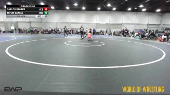 110 lbs Quarterfinal - Carlos Sparks, OK Elite 14U 2 vs Tatum Garcia, Full Circle 14U
