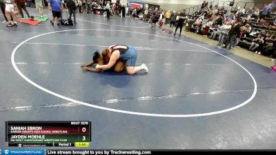 235 lbs Champ. Round 1 - Jayden Moehle, MO West Championship Wrestling Club vs Saniah Ebron, Harker Heights High School Wrestling