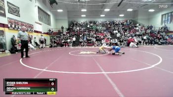 132 lbs 1st Place Match - Devon Harrison, LIBERTY vs Ryder Shelton, KEARNEY