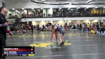 170 lbs Cons. Round 2 - Annabelle Helm, Gannon vs Riley Winters, Indiana Tech University