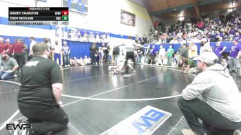 64 lbs Semifinal - Jerzey Charlton, Beggs Youth Wrestling Program vs Cody McClain, Berryhill Wrestling Club