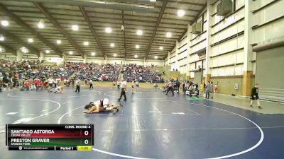 175 lbs Cons. Round 4 - Santiago Astorga, Cedar Valley vs Preston Graver, Spanish Fork