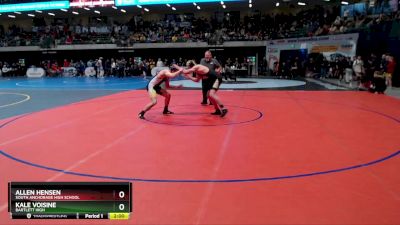 189 lbs Champ. Round 1 - Kale Voisine, Bartlett High vs Allen Hensen, South Anchorage High School