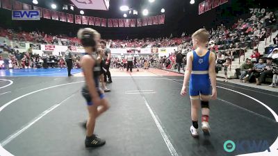 58 lbs Rr Rnd 2 - Rhett Jones, Tiger Trained Wrestling vs Sage Zumwalt, Grove Takedown Club