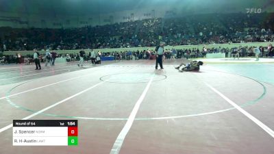 160 lbs Round Of 64 - Jaydon Spencer, Norman Jr High vs Rakwonn Hall-Austin, Lawton