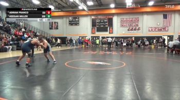 215 lbs Semifinal - Adrian Franco, Cedar Rapids Jefferson vs Keegan Miller, Xavier, Cedar Rapids