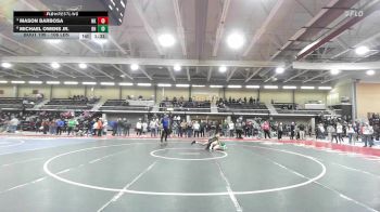 106 lbs Quarterfinal - Mason Barbosa, North Kingstown vs Michael Owens Jr., Bishop Hendricken