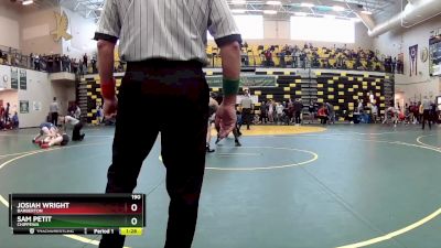 190 lbs Semifinal - Sam Petit, CHIPPEWA vs Josiah Wright, BARBERTON