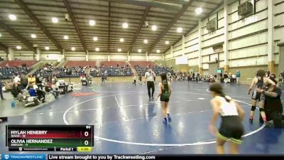 80 lbs Round 1 (6 Team) - Audrey Flores, Oregon vs Sophia Contreras, Idaho