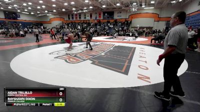 285 lbs Champ. Round 1 - Rayshawn Dixon, Ferrum College vs Aidan Trujillo, North Central (IL)