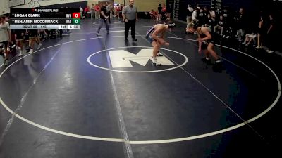 145 lbs Champ. Round 1 - Benjamin McCormack, Kane Area Hs vs Logan Clark, Moshannon Valley Hs
