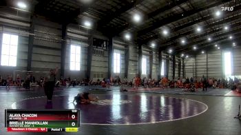 100 lbs Semis & 1st Wrestleback (8 Team) - Alaya Chacon, NE United vs Brielle Manhollan, Mayhem WC Gray