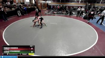 145 lbs Cons. Round 5 - Fabian Cisneros, Granger vs Logan Stansberry, Flathead