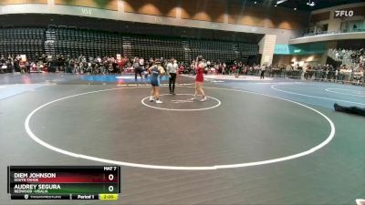 155 lbs Quarterfinal - Audrey Segura, Redwood -Visalia vs Diem Johnson, South Tahoe