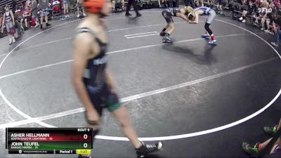 90 lbs Round 3 (6 Team) - John Teufel, Kansas Mamba vs Asher Hellmann, South Dakota Lightning