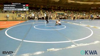 52 lbs Consolation - Caulyer Cassity, Barnsdall Youth Wrestling vs Roston Martin, Berryhill Wrestling Club
