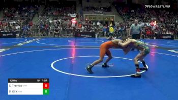 100 lbs Prelims - Carson Thomas, Spatola Wrestling vs Drake Kirk, Hammerin Hawks