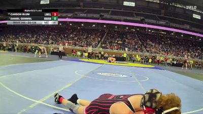 D2-126 lbs Cons. Semi - Daniel Gemmel, New Boston Huron vs Carson Blum, Lowell